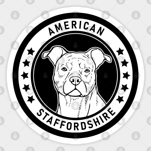 American Staffordshire Terrier Fan Gift Sticker by millersye